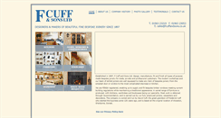 Desktop Screenshot of fcuffandsons.com